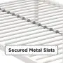 DHP Triple Metal Bunk Bed Frame, White, Twin DHP Triple Metal Bunk Bed Frame, White, Twin