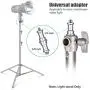 Neewer Stainless Steel Light Stand 102 inches/260 centimeters Heavy Duty with 1/4-inch to 3/8-inch Universal Adapter for Studio Softbox, Monolight and Other Photographic Equipment