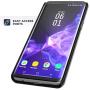 Encased Galaxy S9 Plus Belt Case with Kickstand and Holster Clip, Ultra Thin Slimline Combo Shell Cover with Durable Metal Stand for Samsung S9+ (Smooth Black)