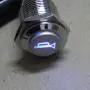 ESUPPORT 12V Car Blue LED Momentary Speaker Push Button Metal Switch