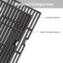 Votenli C6505A(3-Pack) Cast Iron Cooking Grid Grates Replacement for Chargriller 2121, 2123, 2222, 2828, 3001, 3008, 3030, 3725, 4000, 4208, 5050, 5072, 5252, 5650, 9020