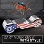 Clips Smart Compact Key Holder Keychain - Made of Carbon Fiber & Stainless Steel- Pocket Organizer Up to 28 Keys- Lightweight, Strong Includes Bottle Opener, Carabiner & More.