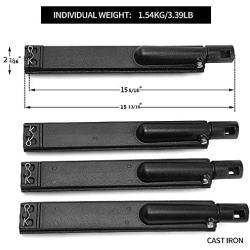 N / A Cast Iron Grill Burner Tube Pipe Kit Gas Grill Replacement Parts for Jennair 720-0061, 720-0062, 720-0063, Nexgrill 720-0671, 720-0165, Charbroil Gas Grill Models, (4-Pack)