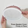 Reliable Hardware Company RH-4002-8-2-A White Universal Surface Mount 8-3/8'' Speaker Covers, Pair