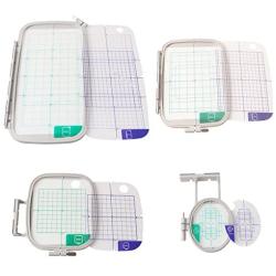 4-Piece Embroidery Hoop Set - Replaces SA442 SA443 SA444 SA445 - Hoops for Brother Machines PE-770 700 700II 750D 780D Innov-is 1000 1200 1250D - Babylock Ellure Ellure Plus Emore - Four Piece Replacement Set