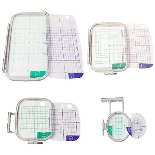 4-Piece Embroidery Hoop Set - Replaces SA442 SA443 SA444 SA445 - Hoops for Brother Machines PE-770 700 700II 750D 780D Innov-is 1000 1200 1250D - Babylock Ellure Ellure Plus Emore - Four Piece Replacement Set 4-Piece Embroidery Hoop Set - Replaces SA442 SA443 SA444 SA445 - Hoops for Brother Machines PE-770 700 700II 750D 780D Innov-is 1000 1200 1250D - Babylock Ellure Ellure Plus Emore - Four Piece Replacement Set