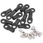 RC Car Pull Rod End, Plastic + Metal Pull Rod End Kit RC Crawler Upgrade Accessory Part