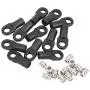 RC Car Pull Rod End, Plastic + Metal Pull Rod End Kit RC Crawler Upgrade Accessory Part