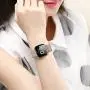 MEFEO Compatible with Fitbit Versa Bands, Stainless Steel Metal Band Mesh Bracelet with Strong Magnet Lock Wristbands Replacement for Fitbit Versa/Versa 2/Versa Lite/SE (Champagne Gold, Small)
