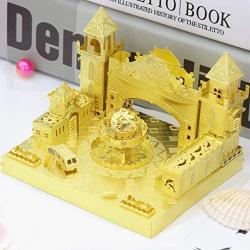 MU Amusement Park Fantastic Castle 3D Metal Puzzle Assemble Model Kits DIY Laser Cut Jigsaw Toy YM-L074-E