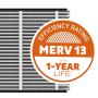 Aprilaire - 213 A1 213 Replacement Air Filter for Whole Home Air Purifiers, Healthy Home Allergy Filter, MERV 13 (Pack of 1)