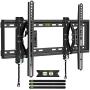 USX MOUNT Tilting TV Mount, Advanced Full Tilt TV Wall Mount Arm Extension to 7.16'' for Most 42”-70” Flat TVs, 15° Tilt TV Bracket fit 16''-24'' Stud, Max VESA 600x400mm and up to 100lbs