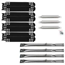 Hisencn Repair kit Replacement for Charbroil 463436215, 463436214, 463436213, 467300115, 463234413, Thermos 466360113, G432-Y700-W1, G432-0096-W1, Grill Burner Pipe, Heat Plate Tent, Crossover Tube