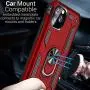 CoverON Metal Ring Holder Kickstand Resistor Series for iPhone 11 Pro Max Case (2019), Red