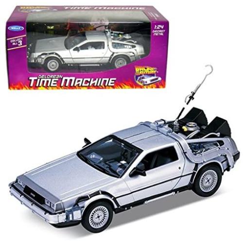 Welly 1/24 Scale Diecast Metal Delorean Timemachine Back to The Future Part I Model: 22443W, Toys & Games for Kids & Child