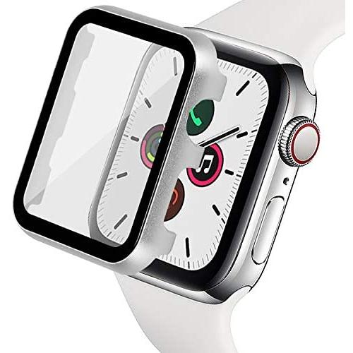 Ritastar Bumper for Apple Watch Screen Protector 40 mm Protective Metal Cover Case,Bubble-Free,HD Clear High Responsive Screen,Ultra Thin PET Film,Max Coverage for iWatch Series 6 SE 5 4 Women Men