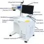 DIHORSE Desktop 30W Fiber Laser Marking and Engraving Machine for Permanent Metal and Various Non-metal Gold Sliver Rings Jewelry Engraving (MAX, 30W, 7.87'' x 7.87'', 50MM Rotary Axis) DIHORSE Desktop 30W Fiber Laser Marking and Engraving Machine for Permanent Metal and Various Non-metal Gold Sliver Rings Jewelry Engraving (MAX, 30W, 7.87'' x 7.87'', 50MM Rotary Axis)
