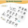 Aiskaer Professional 48pcs Sewing Machine Presser Feet Set for Brother, Babylock, Singer, Janome, Elna, Toyota, New Home, Simplicity, Kenmore,