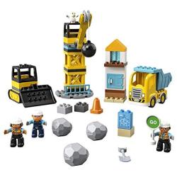 LEGO DUPLO Construction Wrecking Ball Demolition 10932 Exclusive Toy for Preschool Kids; Building and Imaginative Play with Construction Vehicles; Great for Toddler Development, New 2020 (56 Pieces)