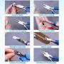 Jewelry Pliers, Shynek 8pcs Jewelry Making Pliers Tools Micro Jewelry Pliers Set Jewelry Making Kit for Jewelry Making Supplies Jewelry Pliers, Shynek 8pcs Jewelry Making Pliers Tools Micro Jewelry Pliers Set Jewelry Making Kit for Jewelry Making Supplies