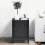 HouseinBox Low Standing Locker Organizer Side End Table Office File Storage Metal Cabinet Cupboard Unit Detachable 4 Legs,Size:15.9 x 12 x 22.6 (Black)