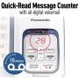 PANASONIC Expandable Cordless Phone System with Link2Cell Bluetooth, Voice Assistant, Answering Machine and Call Blocking - 3 Cordless Handsets - KX-TGD563A (Navy Blue/White)
