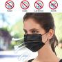 Disposable 3ply Face Mask Elastic Earloop Mouth Face Cover Masks ,Anti-spittle,Protective Dust(Grey,50pcs)