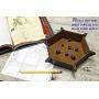 Forged Dice Co. Dice Tray Portable Folding Dice Rolling Tray for use as DND Dice Tray D&D Dice Tray or Dice Game 6.5 Inch Quiets Rolling Metal Dice - Stronger Snaps Hold Tighter Than Other Dice Trays