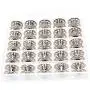 LIGONG 25 Pieces Metal Sewing Machine Bobbins with Storage Case LIGONG 25 Pieces Metal Sewing Machine Bobbins with Storage Case