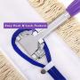 24'' Industrial Strength Cotton Dust Mop with Long Rust-Free Telescopic Handle and Metal Frame