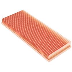 DIY Pure Copper Skiving Fin Heatsink 100x40x10mm / 3.94x1.57x0.39 inches for Electronic Chip Cooling