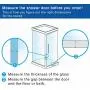 1/4'' Frameless Glass Shower Door Bottom Seal, Weather Stripping Seal Sweep with Drip Rail for 1/4 Inch(6mm) Glass, 39''Long J+ 2PCS x 39'' Long H-Type (H+J-Type)