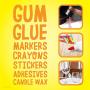 Goo Gone Clean Up Wipes Adhesive Remover - 24 Count - Removes Adhesive Residue Labels Stickers Crayon Tree Sap Gum Masking Tape Glue and More
