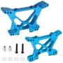 HobbyPark Aluminum Front & Rear Shock Tower Upgrade Parts for 1/10 Traxxas Slash 4x4 Replacement of Part 6838 6839 (2-Pack) (Blue)