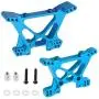 HobbyPark Aluminum Front & Rear Shock Tower Upgrade Parts for 1/10 Traxxas Slash 4x4 Replacement of Part 6838 6839 (2-Pack) (Blue)