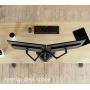 VIVO STAND-V002F Dual LED LCD Monitor Free-Standing Desk Stand for 2 Screens up to 27 Inch Heavy-Duty Fully Adjustable Arms with Max VESA 100x100mm