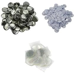 DAWEI 200Pcs 1-1/2'' 37mm Top/Bottom Cover Clip Pin Blank Badge & Button Parts for Badge Maker Machine