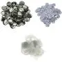 DAWEI 200Pcs 1-1/2'' 37mm Top/Bottom Cover Clip Pin Blank Badge & Button Parts for Badge Maker Machine