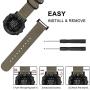 Fintie Watch Band Compatible with Suunto Core, Premium Woven Nylon Replacement Sport Strap with Metal Buckle Compatible with Suunto Core Smart Watch, Desert Tan