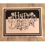 Happy Birthday Metal Die Cuts,Letter Flower Leaf Birthday Party Invitation Cutting Dies Cut Stencils DIY Scrapbooking Album Decorative Embossing Paper Dies for Card Making