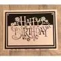 Happy Birthday Metal Die Cuts,Letter Flower Leaf Birthday Party Invitation Cutting Dies Cut Stencils DIY Scrapbooking Album Decorative Embossing Paper Dies for Card Making