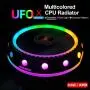PICKME Aluminum CPU Cooler Radiator, RGB Heat Sink Silent PC CPU Cooling Cooler Heatsink Fan for Intel LGA/115X/775/1366 PICKME Aluminum CPU Cooler Radiator, RGB Heat Sink Silent PC CPU Cooling Cooler Heatsink Fan for Intel LGA/115X/775/1366
