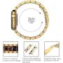 Wearlizer Tortoise Resin Compatible with Apple Watch Bands 38mm 40mm Womens Mens for iWatch Wristbands Gold Stainless Steel Replacement Classic Strap Sleek Bracelet Metal Buckle Series 5 4 3 2 1 Sport