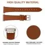 Genuine Leather Bands Compatible for Fitbit Charge 4 / Charge 3 / Charge 3 SE Bands, Classic Replacement Accessories Strap Genuine Leather Wristbands Metal Women Men Small Large Brown Genuine Leather Bands Compatible for Fitbit Charge 4 / Charge 3 / Charge 3 SE Bands, Classic Replacement Accessories Strap Genuine Leather Wristbands Metal Women Men Small Large Brown