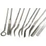 Tvoip 10 Pieces 3x140mm Diamond Mini Needle File Set Hand Tools for Ceramic Glass Gem Stone Hobbies and Crafts Wood and Metal File