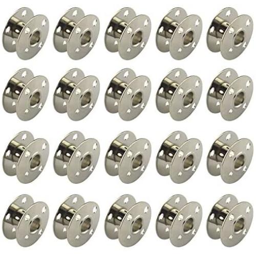DREAMSTITCH 20 PCS Metal Bobbins Sewing Machine Parts Singer Class 66#32522#172222 Singer #172222 for Singer 66 66-16 - 172222 (2)