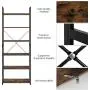 Homfa Industrial Bookcase 6-Tier, 27.5L x 11.8W x 76.5H Inches Free Standing Plant Flower Stand Rack Books Display Shelf with Metal Frame, Multipurpose Utility Organizer Shelf for Home Office Homfa Industrial Bookcase 6-Tier, 27.5L x 11.8W x 76.5H Inches Free Standing Plant Flower Stand Rack Books Display Shelf with Metal Frame, Multipurpose Utility Organizer Shelf for Home Office