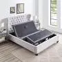 Naomi Home idealBase Adjustable Mattress Base with Massage, Head and Foot Incline, Wireless Remote Gray/Full Naomi Home idealBase Adjustable Mattress Base with Massage, Head and Foot Incline, Wireless Remote Gray/Full