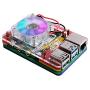 GeeekPi 2pcs Raspberry Pi 4 Quiet Fan, Raspberry Pi RGB Cooling Fan 40x40x10mm 4010 Fan DC 5V Brushless CPU Cooling Fan Cooler Radiator for Raspberry Pi 4 Model B, Raspberry Pi 3B+/3B/2B (Multicolour)