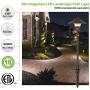 6 Pack Low Voltage LED Landscape Pathway Light, 3W 150LM 12V Wired for Outdoor Yard Lawn, Die-cast Aluminum Construction, 30-Watt Equivalent 15-Year Lifespan